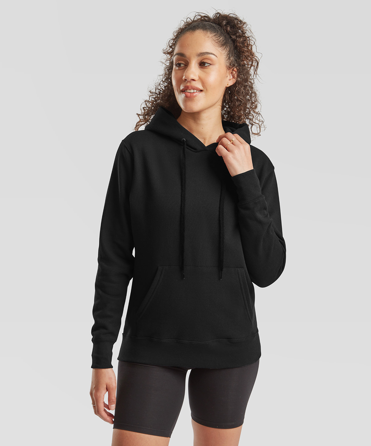 Women's Classic 80/20 hooded sweatshirt in Black - North Print Workwear