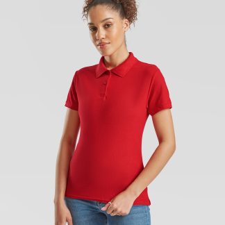 Women's 65/35 polo in Black - North Print Workwear