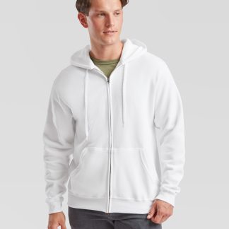 Classic 80/20 hooded sweatshirt jacket in Azure Blue - North Print Workwear