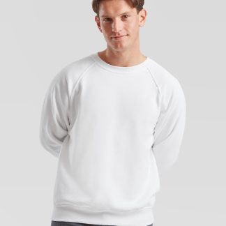 Classic 80/20 raglan sweatshirt in Black*† - North Print Workwear