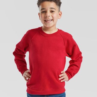 Kids classic raglan sweatshirt in Black - North Print Workwear