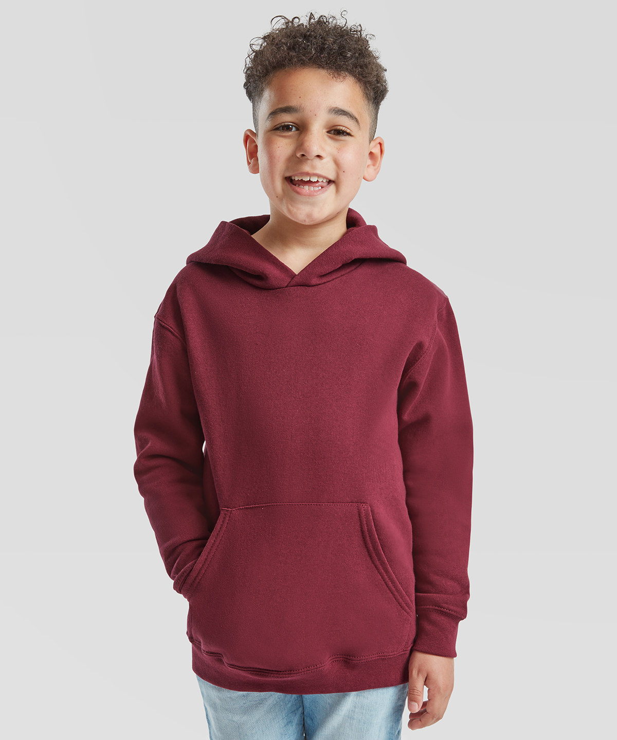 Kids classic hooded sweatshirt in Azure Blue - North Print Workwear