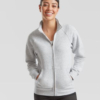 Women's premium 70/30 sweatshirt jacket in Black - North Print Workwear