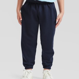 Kids classic elasticated cuff jog pants in Black - North Print Workwear