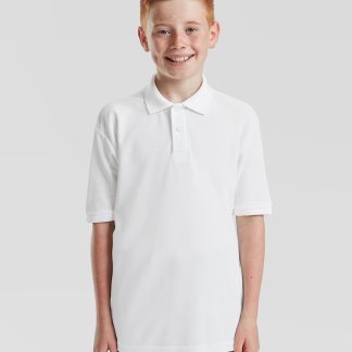 Kids 65/35 piqué polo in Black - North Print Workwear