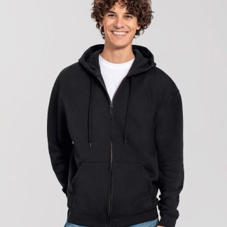 Iconic premium hooded sweat jacket in Athletic Heather* - North Print Workwear