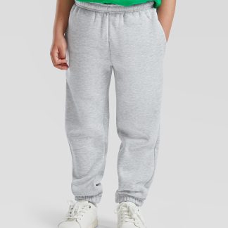 Kids premium elasticated cuff jog pants in Black - North Print Workwear