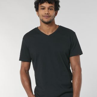 Stanley Presenter v-neck t-shirt (STTM562) in Black - North Print Workwear