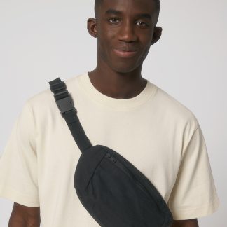 Hip bag with canvas fabric (STAU891) in Black - North Print Workwear