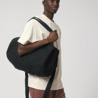 Duffle bag with canvas fabric (STAU892) in Black - North Print Workwear