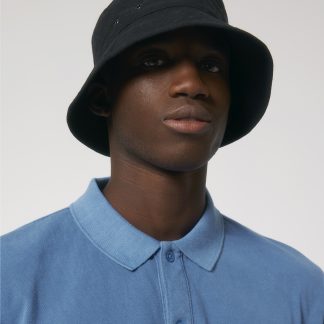 Bucket hat with metal eyelets (STAU893) in Black - North Print Workwear