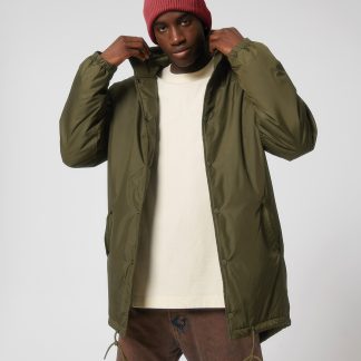 Unisex padded parka jacket (STJU841) in Black - North Print Workwear