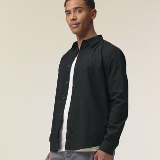 Stanley Styler shirt (STWM969) in Black - North Print Workwear