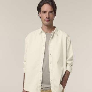 Worker shirt (STWU975) in Garment Dyed Black Rock - North Print Workwear