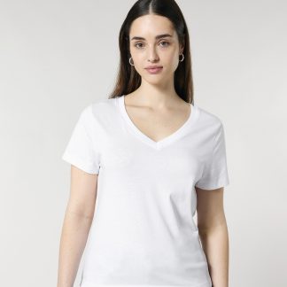 Women’s Stella Isla v-neck t-shirt (STTW176) in Black - North Print Workwear