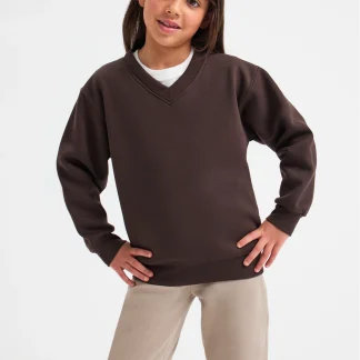 300GSM Childrens Classic V-Neck Sweatshirt