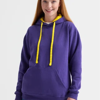 300GSM Contrast Hooded Sweatshirt