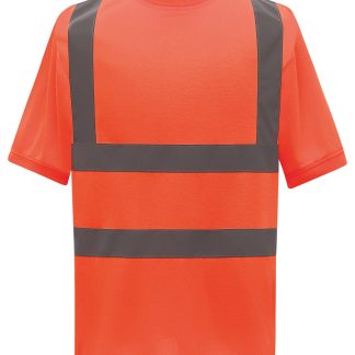 Hi-vis short sleeve t-shirt (HVJ410) in Black - North Print Workwear