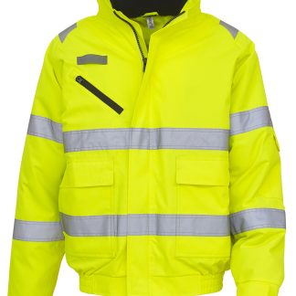 Hi-vis fontaine flight jacket (HVP209) in Yellow - North Print Workwear