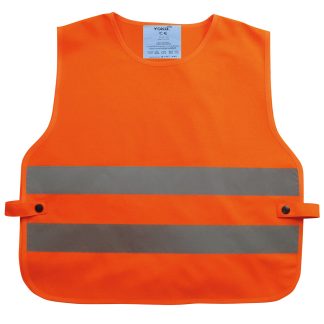 Kids hi-vis 2-band tabard (HVS269CH) in Orange - North Print Workwear