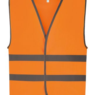 Hi-vis reflective border kids waistcoat (HVW102CH) in Fluo Pink - North Print Workwear