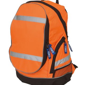 Hi-vis London rucksack (YK8001) in Orange - North Print Workwear