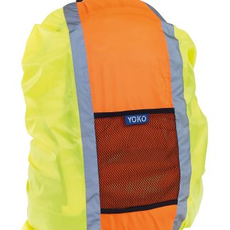 Hi-vis rucksack cover (HVW068) in Black - North Print Workwear